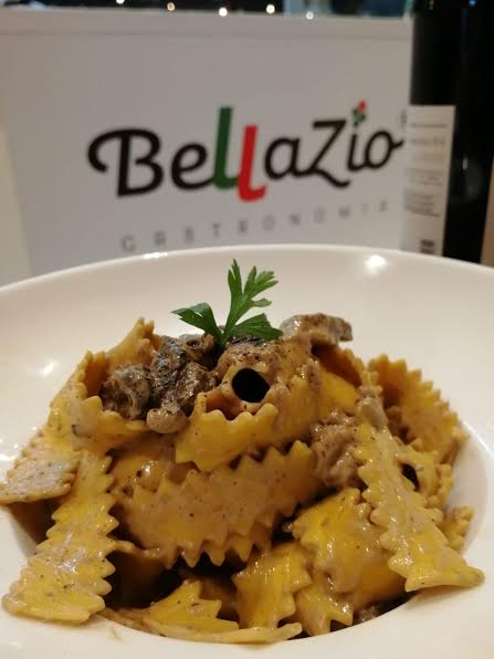 BellaZio Gastronomia Pappardelle com fungui - Foto: Stefano Panella