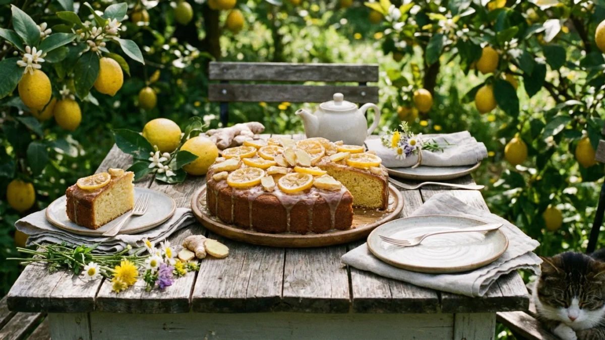 Bolo de Limão Siciliano com Glacê de Gengibre: Frescor Inesquecível