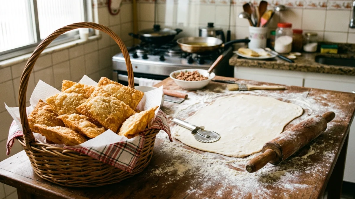 Massa de Pastel Caseira: O Segredo da Crocância Perfeita em Salgados
