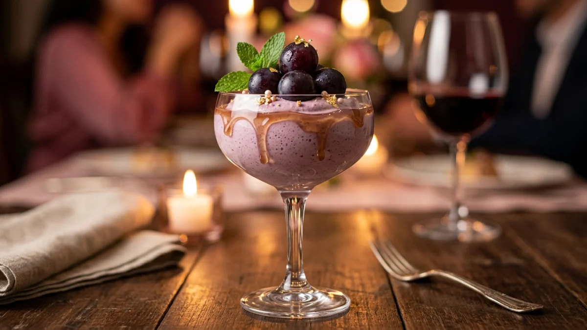 Mousse de Uva: Uma Sobremesa Romântica e Refrescante